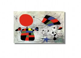 Joan Miró Quadro Grande Decorativo Sala Tela 80x50