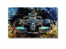 Lewis Hamilton Quadro Grande Premio Brasil Tela Canvas 90x60